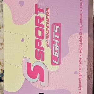 Skechers Sport Lights Kids Sneakers - Pink and Yellow